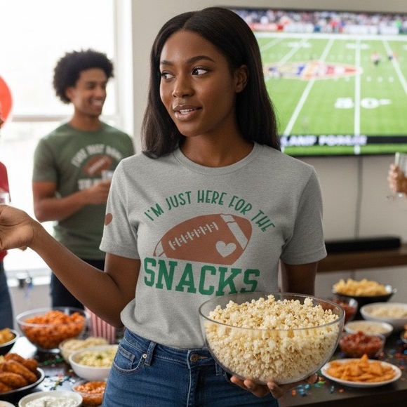 Hand Crafted Tops - Football Snack Shirt